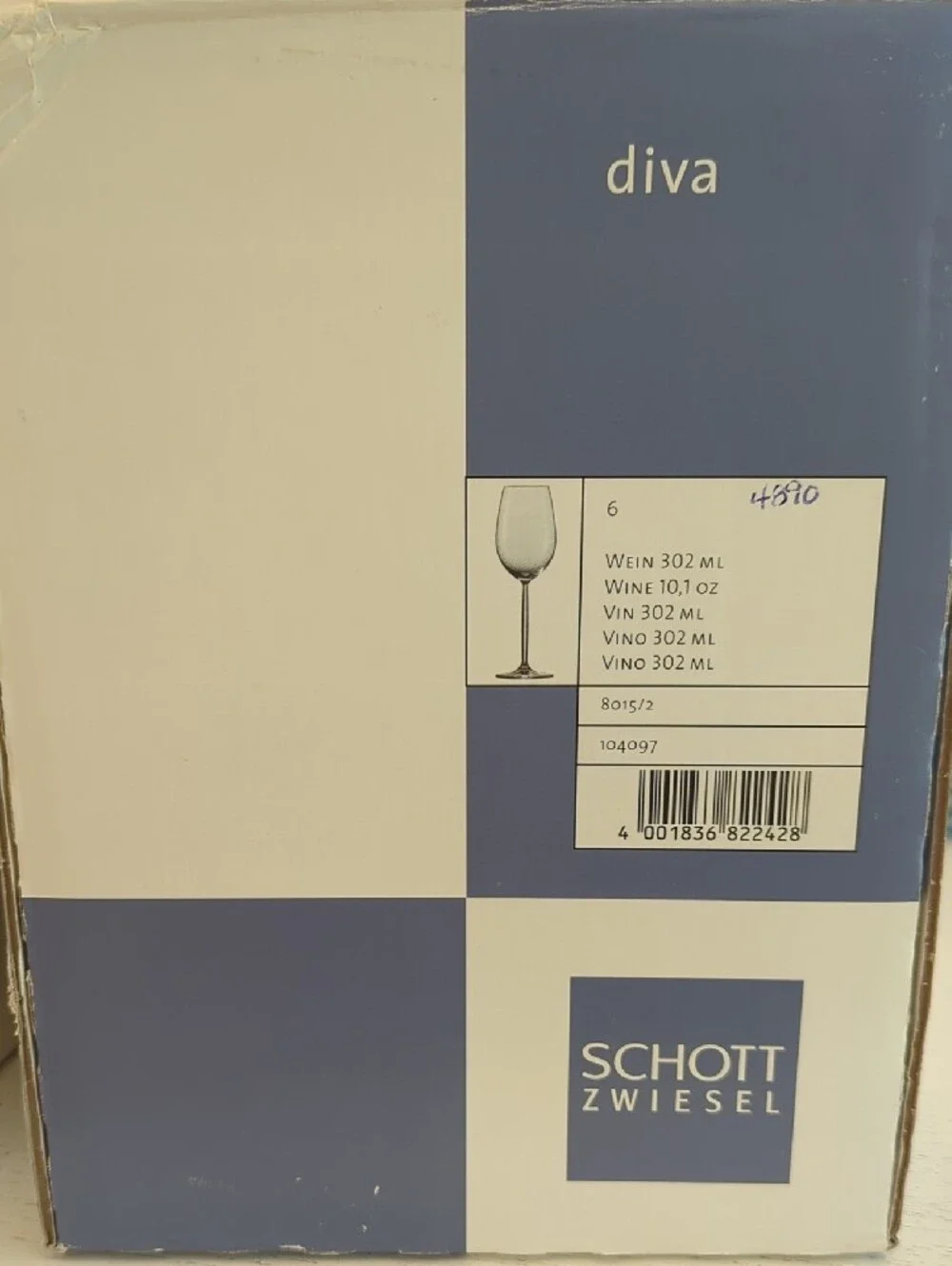 Schott Zwiesel Clear Crystal Wine Glasses - Set of 12